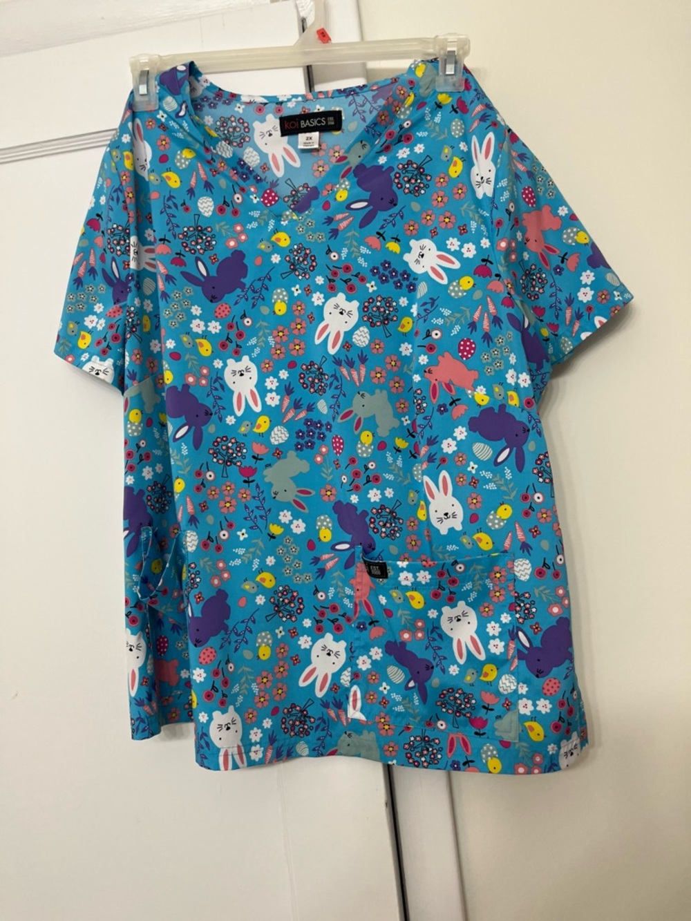 Easter scrub top